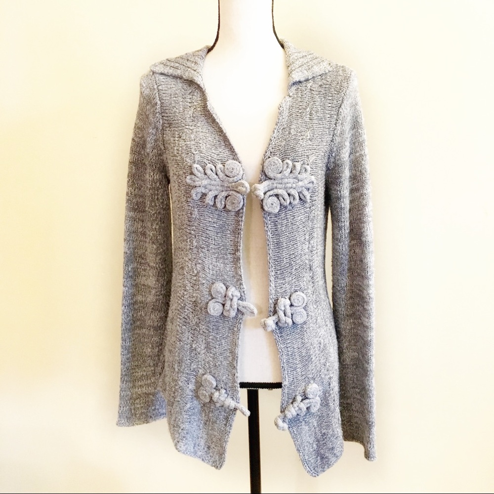 Coldwater Creek Womens Knit Shimmer Cardigan S 6/8 - Picture 2 of 7